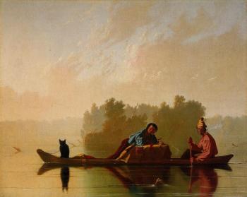 Fur Traders Descending the Missouri
